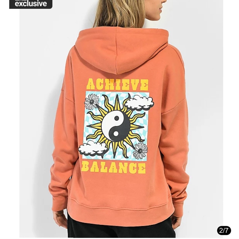 Empyre Fredia Achieve Balance Orange Hoodie